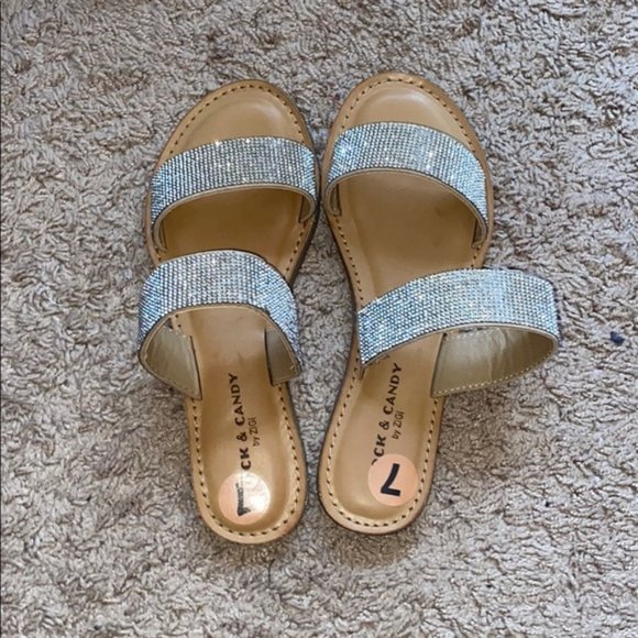 Sequin strap sandals - Picture 2 of 3